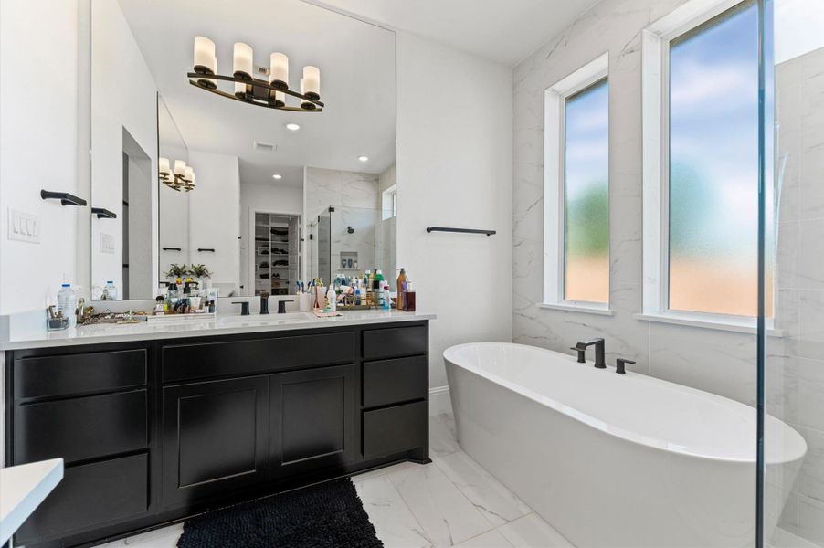 Furnished interior view inside a new home in , Fulshear (Image 35).