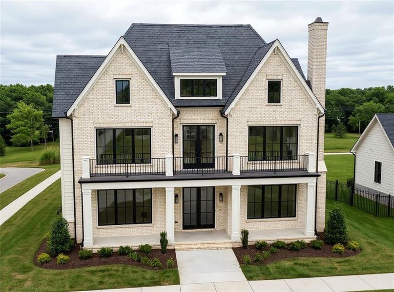Front exterior of a new home in , Buford, GA, highlighting curb appeal (Image 6). Front exterior of a new home in , Buford, GA, highlighting curb appeal (Image 6).