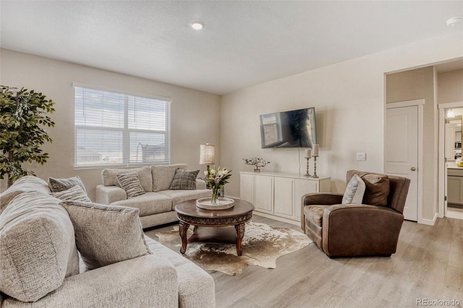 Furnished interior view inside a new home in Spring Valley Ranch, Elizabeth (Image 8). Furnished interior view inside a new home in Spring Valley Ranch, Elizabeth (Image 8).