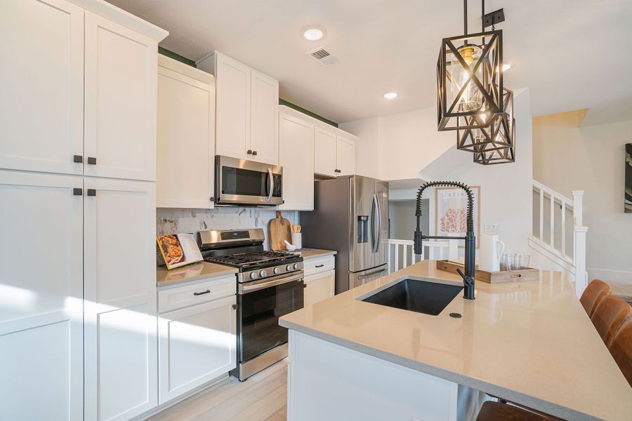 Furnished interior view inside a new home in The Hub at Virginia Village, Denver (Image 9).
