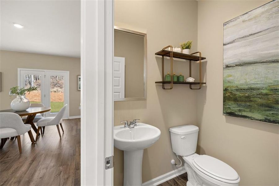 Furnished interior view inside a new home in Jackson Landing, Jefferson (Image 6).