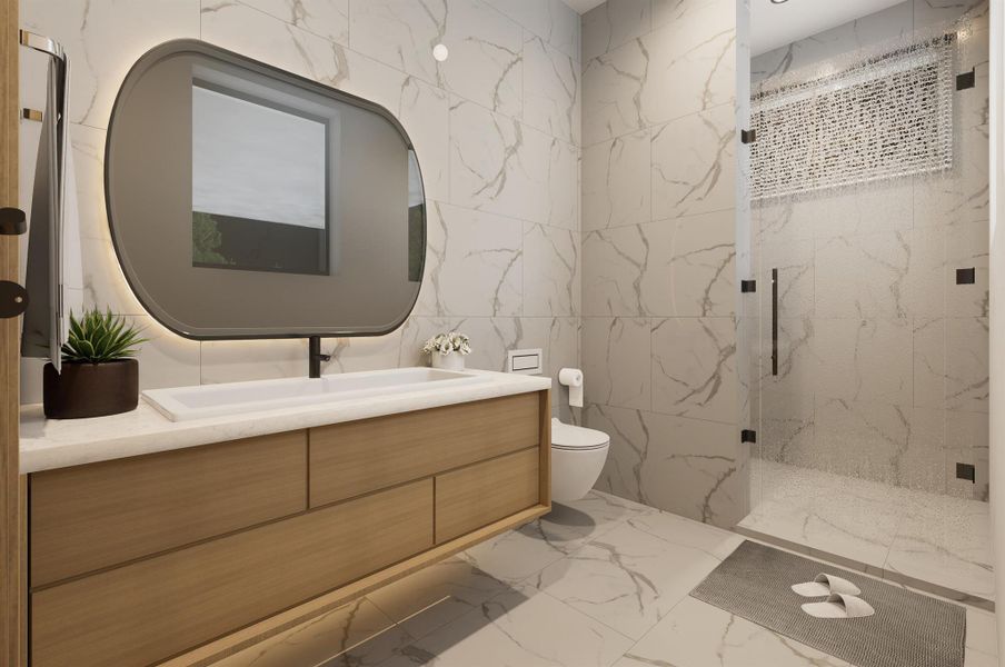 Furnished interior view inside a new home in , West Palm Beach (Image 27).