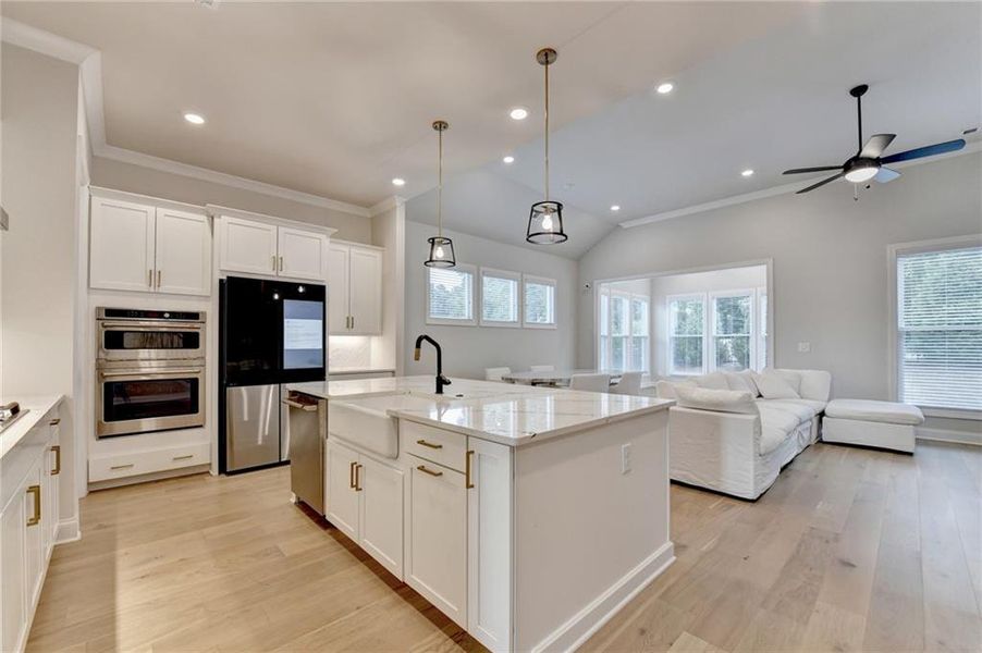 Furnished interior view inside a new home in Ellington Townhomes, Suwanee (Image 61).