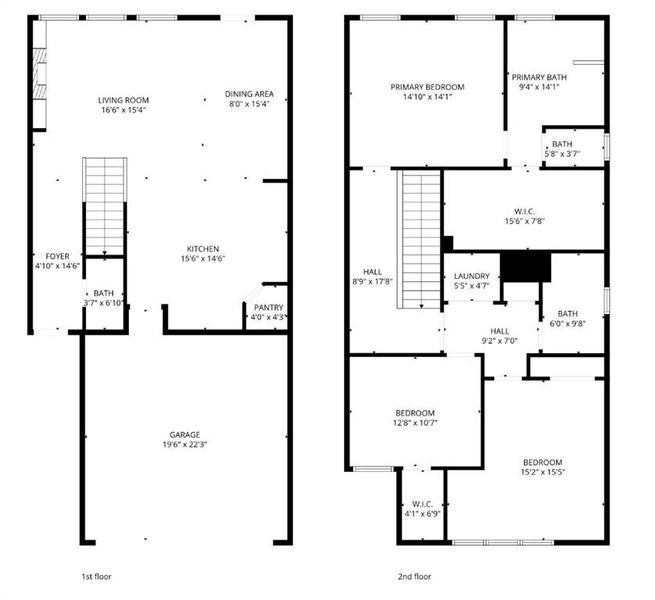 2D floor plan layout of this home in , Atlanta, GA (Image 5).
