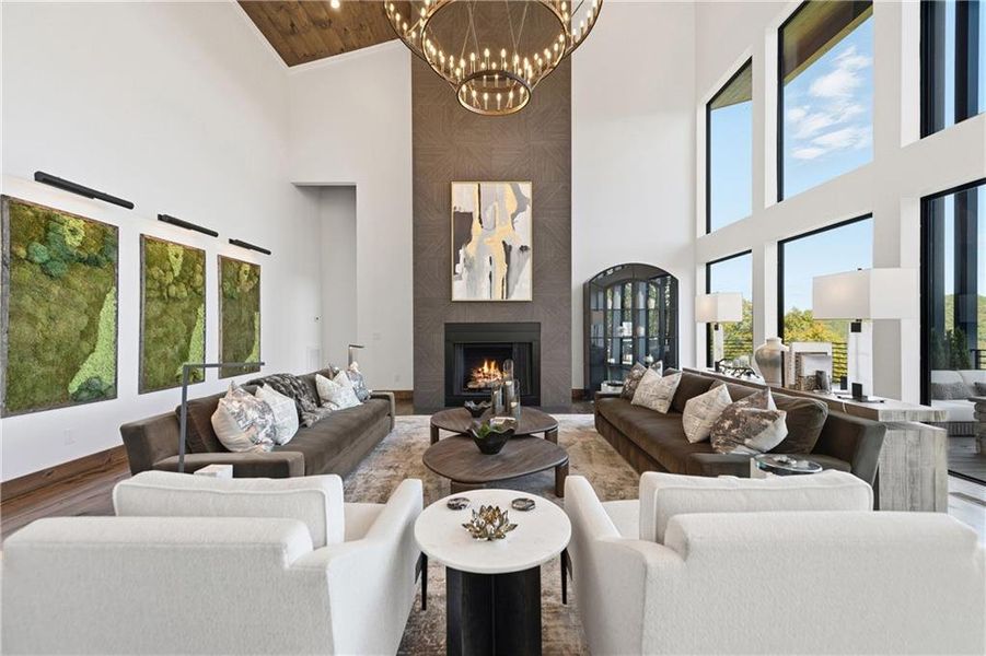 Furnished interior view inside a new home in , Blue Ridge (Image 40). Furnished interior view inside a new home in , Blue Ridge (Image 40).