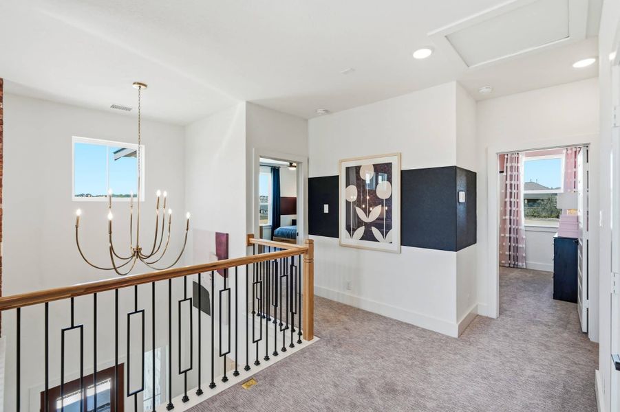 Furnished interior view inside a new home in Prominence, San Antonio (Image 49).