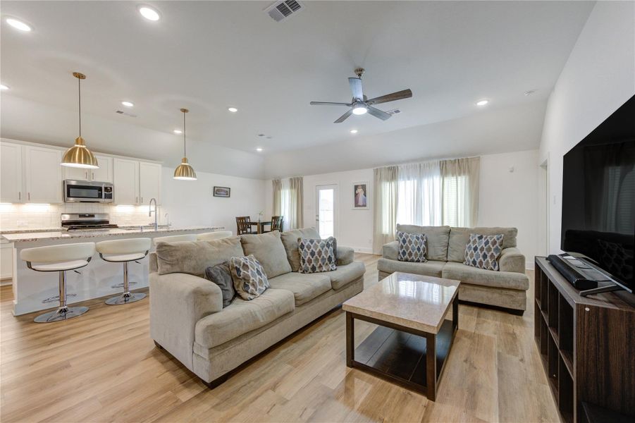 Furnished interior view inside a new home in Marvida, Cypress (Image 17).