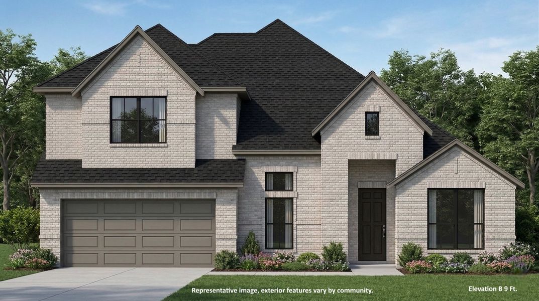 Representative exterior photo of a completed home built from the Windsor by John Houston Homes in Chapel Ridge, Lorena, TX (Image 4).
