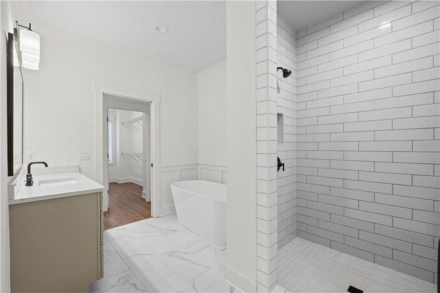 Furnished interior view inside a new home in Devin's Shire - A Kennesaw Tradition, Kennesaw (Image 13).