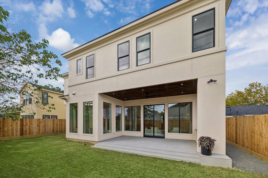 Exterior details and patio area of a home in , Houston (Image 2).