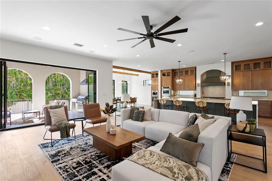 Furnished interior view inside a new home in , Tampa (Image 52). Furnished interior view inside a new home in , Tampa (Image 52).