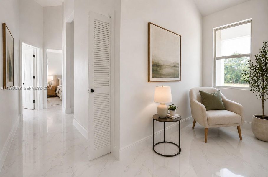 Furnished interior view inside a new home in , Lehigh Acres (Image 7).
