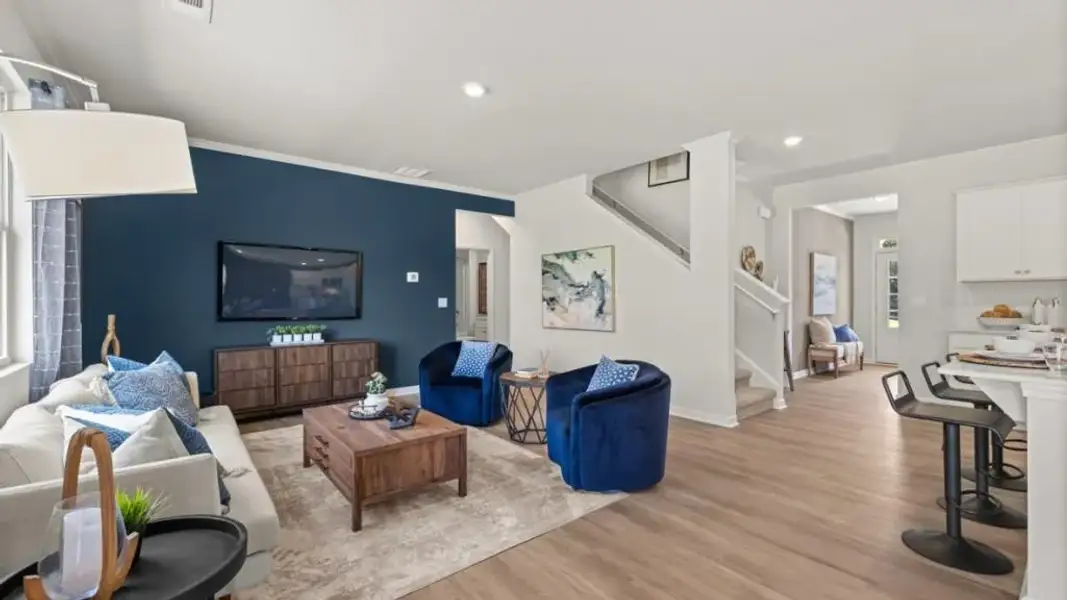 Furnished interior view inside a new home in Lost Creek, Dallas (Image 6). Furnished interior view inside a new home in Lost Creek, Dallas (Image 6).