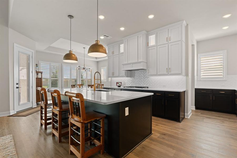 Furnished interior view inside a new home in Pecan Square - Estates, Northlake (Image 25).