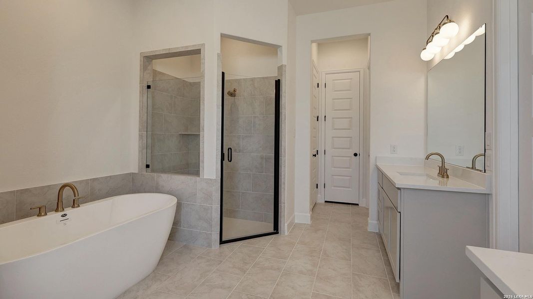 Furnished interior view inside a new home in Ladera, San Antonio (Image 7).