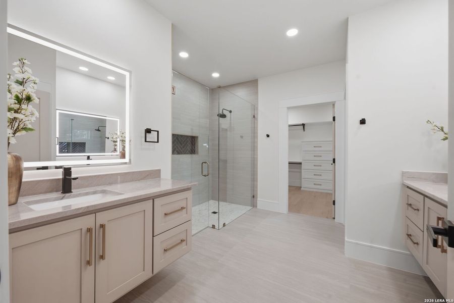 Furnished interior view inside a new home in , San Antonio (Image 10).
