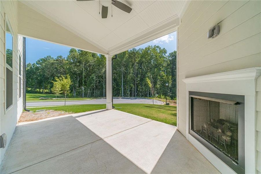 Exterior details and patio area of a home in , Loganville (Image 33).
