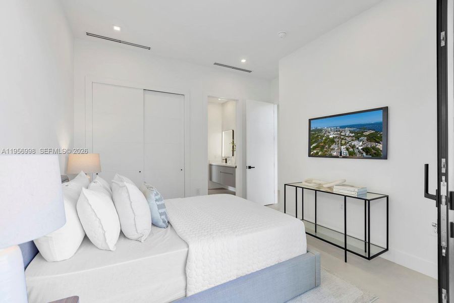 Furnished interior view inside a new home in , Miami (Image 4).