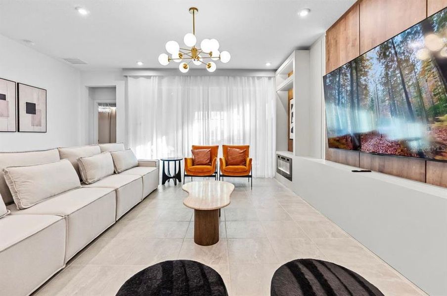 Furnished interior view inside a new home in Solara Resort, Kissimmee (Image 14). Furnished interior view inside a new home in Solara Resort, Kissimmee (Image 14).