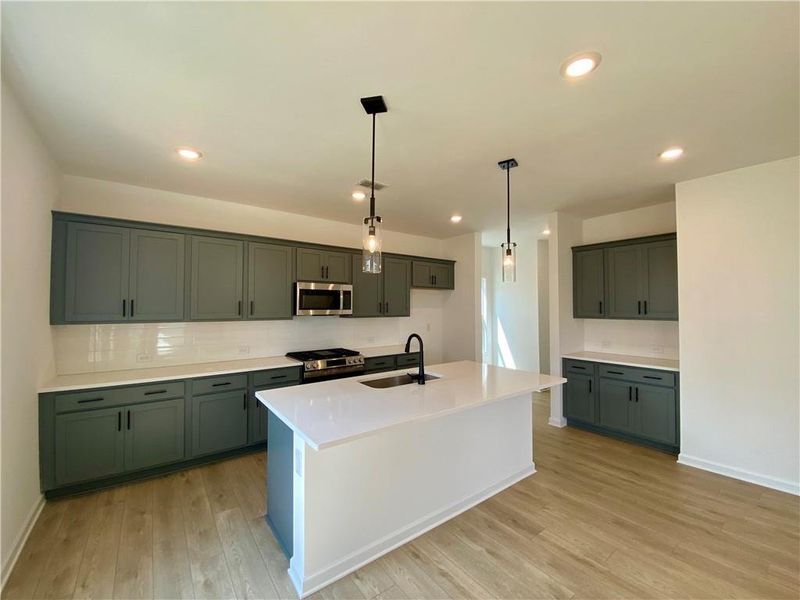 Furnished interior view inside a new home in Eastlyn Crossing, Flowery Branch (Image 9).