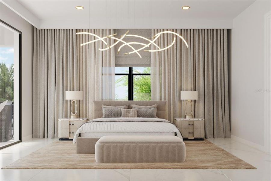 Furnished interior view inside a new home in , Tampa (Image 7).