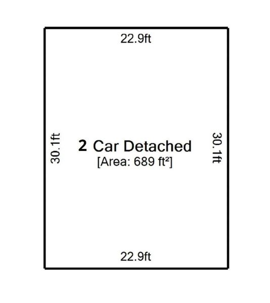Secondary 2 car detached garage and/or workshop.