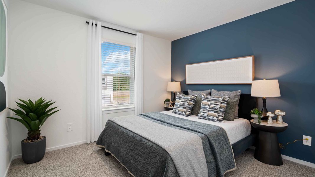 Furnished interior view inside a new home in Murphy Village, Missouri City (Image 16). Furnished interior view inside a new home in Murphy Village, Missouri City (Image 16).