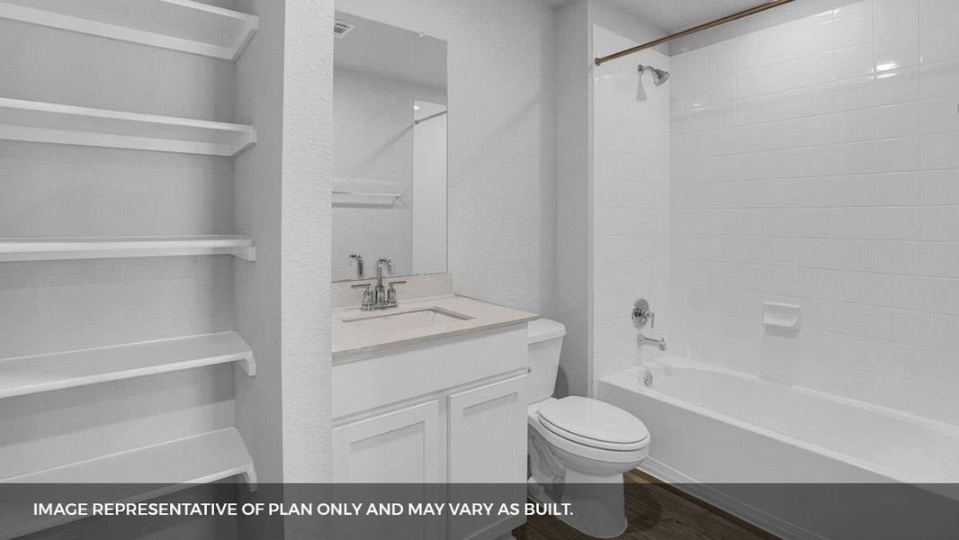 Furnished interior view inside a new home in Southgrove, Kyle (Image 9).