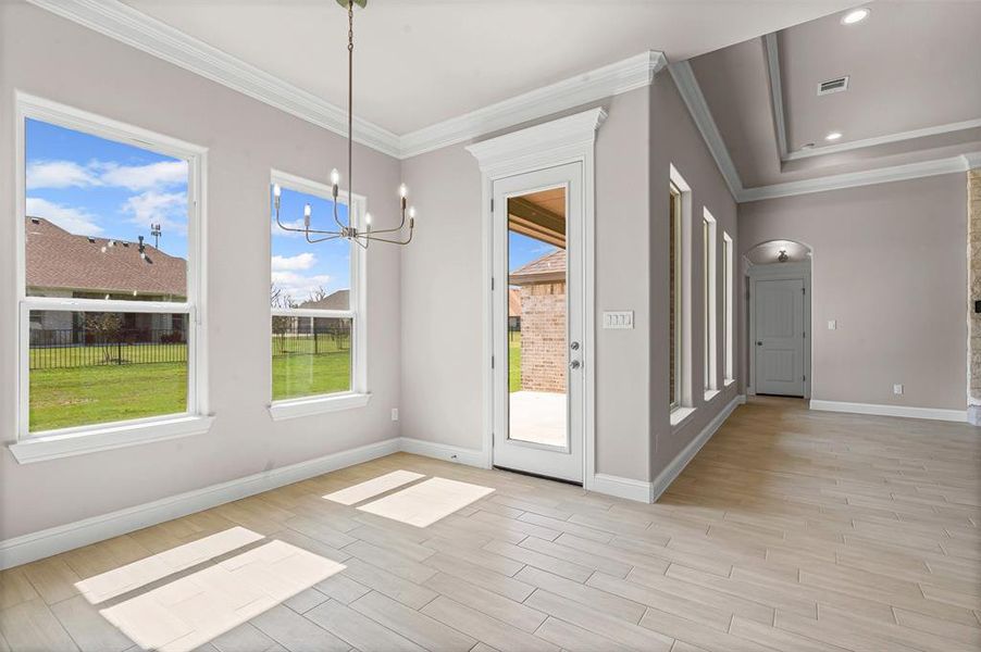 Spacious, unfurnished interior of a new home in Pecan Plantation, Granbury (Image 23).