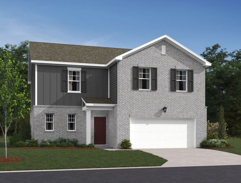 Representative exterior photo of a completed home built from the Brentley by Ashton Woods in Cades Bluff, Lebanon, TN (Image 2).