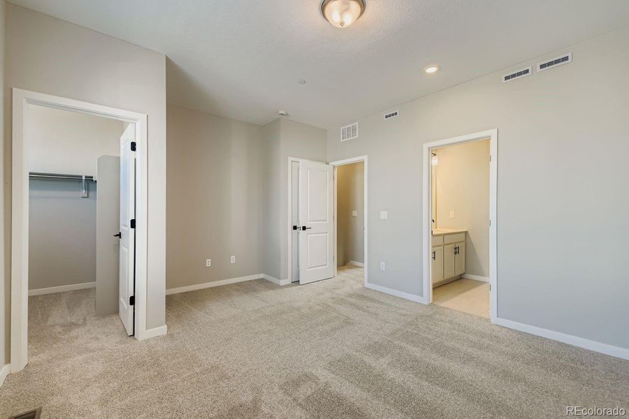 Primary bedroom towards closet