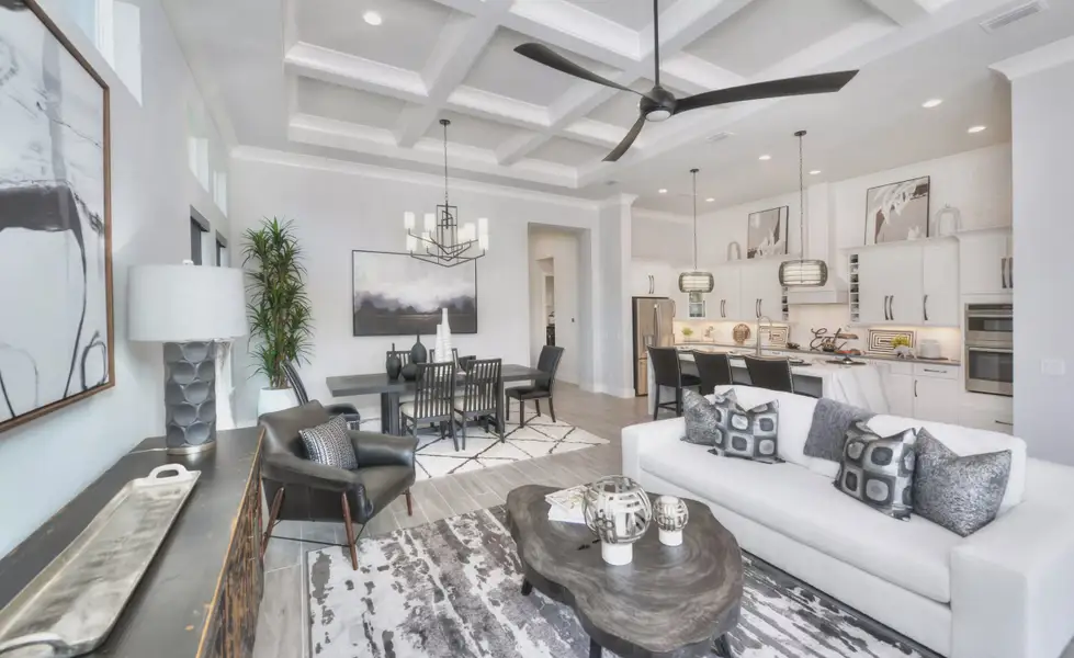 Furnished interior view inside a new home in Woodhaven, Port Orange (Image 8).
