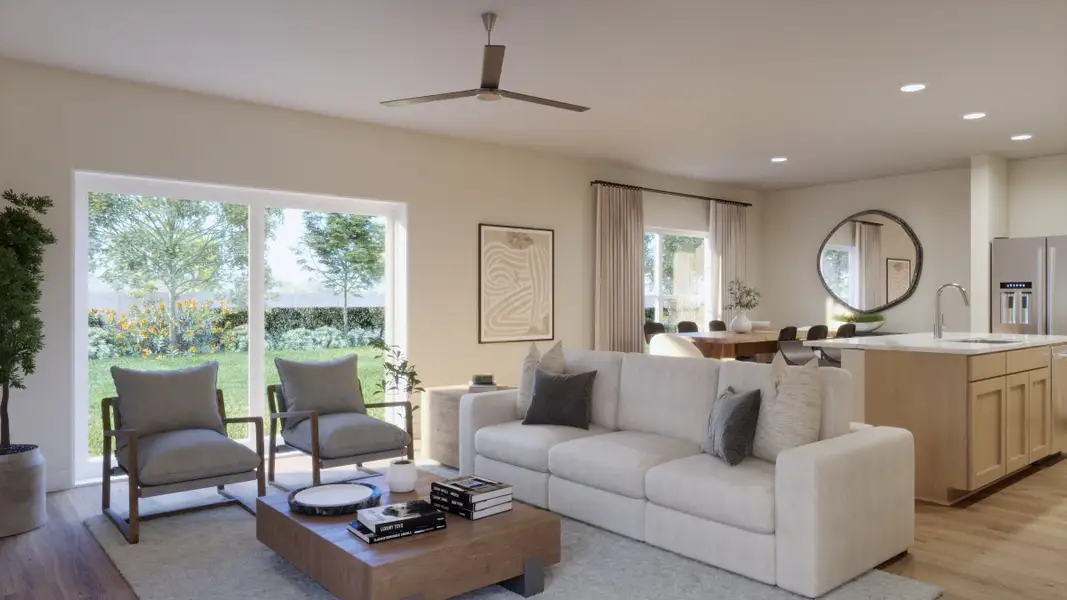 Representative furnished interior of a home built from the Marina by Risewell Homes in Hodges Reserve, Howey-in-the-Hills (Image 4). Representative furnished interior of a home built from the Marina by Risewell Homes in Hodges Reserve, Howey-in-the-Hills (Image 4).