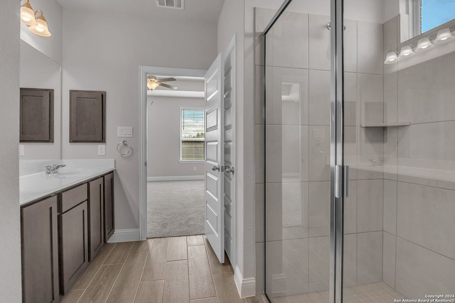 Furnished interior view inside a new home in Morgan Meadows, San Antonio (Image 8). Furnished interior view inside a new home in Morgan Meadows, San Antonio (Image 8).