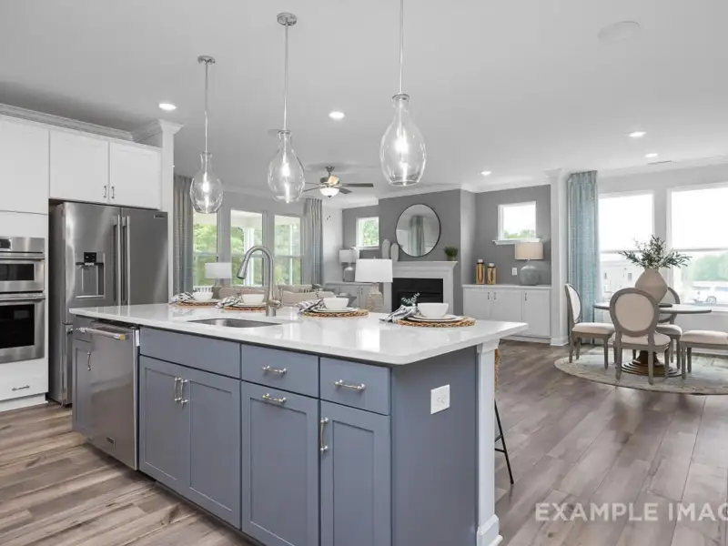 Furnished interior view inside a new home in Addison West, Holly Springs (Image 23).
