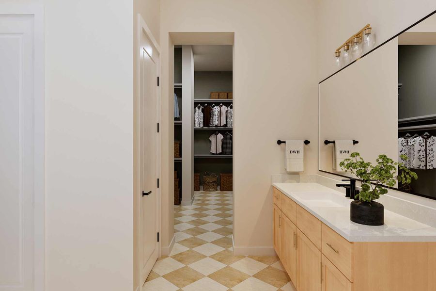 Representative furnished interior of a home built from the The Chatfield by David Weekley Homes in Northshore at Lakewood Village - Estate Series, Lakewood Village (Image 3).
