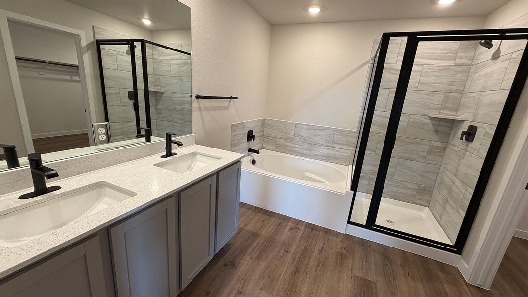 Furnished interior view inside a new home in The Lakes Northwest, Corpus Christi (Image 14).