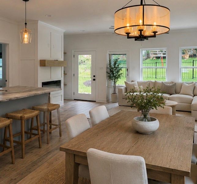 Furnished interior view inside a new home in , Conroe (Image 15).