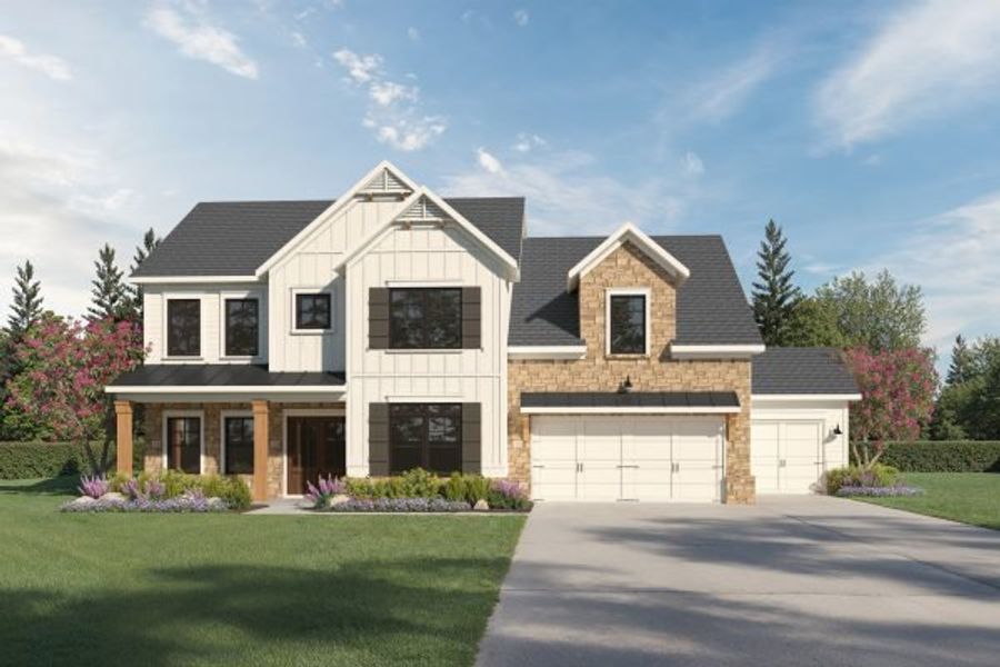 Representative exterior photo of a completed home built from the Jackson by Kerley Family Homes in Walters Creek, Douglasville, GA (Image 7). Representative exterior photo of a completed home built from the Jackson by Kerley Family Homes in Walters Creek, Douglasville, GA (Image 7).