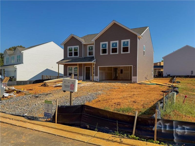 In-progress construction of a new home in , Rockmart, GA (Image 3).