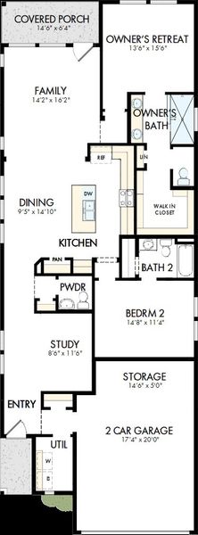 2D floor plan layout of this home in Kissing Tree – Grove Series, San Marcos, TX (Image 2). 2D floor plan layout of this home in Kissing Tree – Grove Series, San Marcos, TX (Image 2).