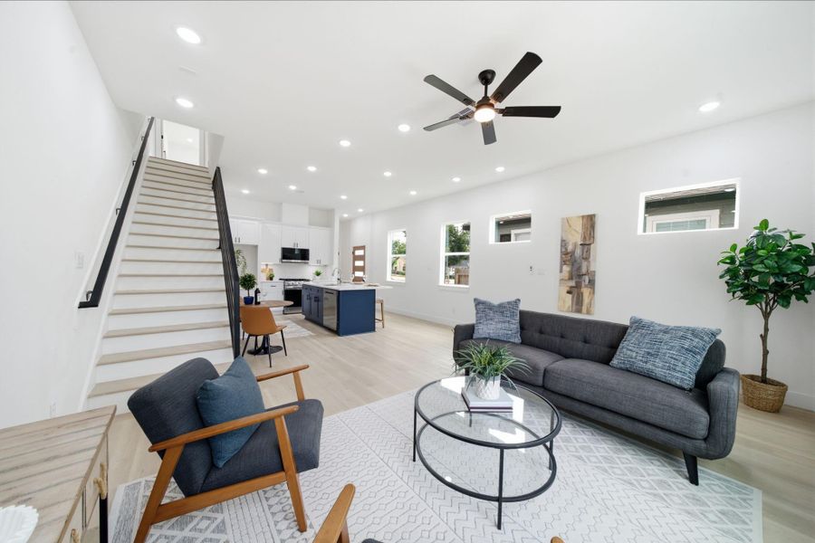Furnished interior view inside a new home in , Houston (Image 8).