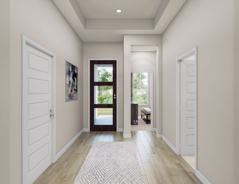 Furnished interior view inside a new home in Woodson’s Reserve, Spring (Image 12).