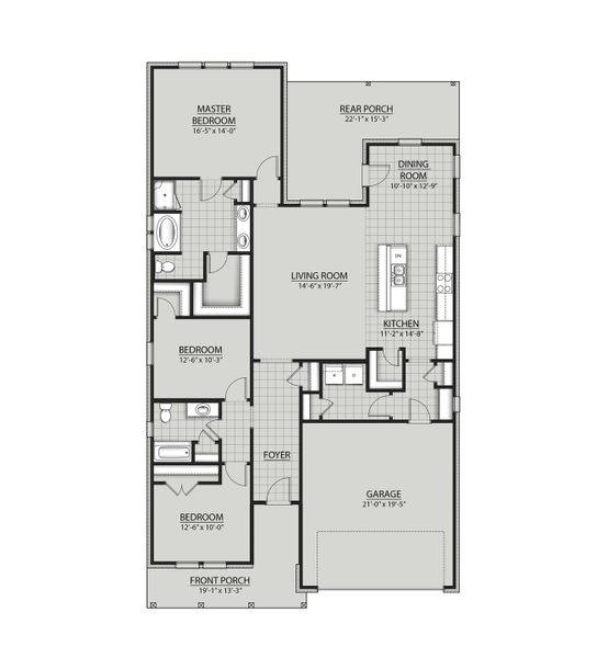 2D floor plan layout for the Neiman II G by DSLD Homes in Saltaire, Panama City, FL (Image 2). 2D floor plan layout for the Neiman II G by DSLD Homes in Saltaire, Panama City, FL (Image 2).
