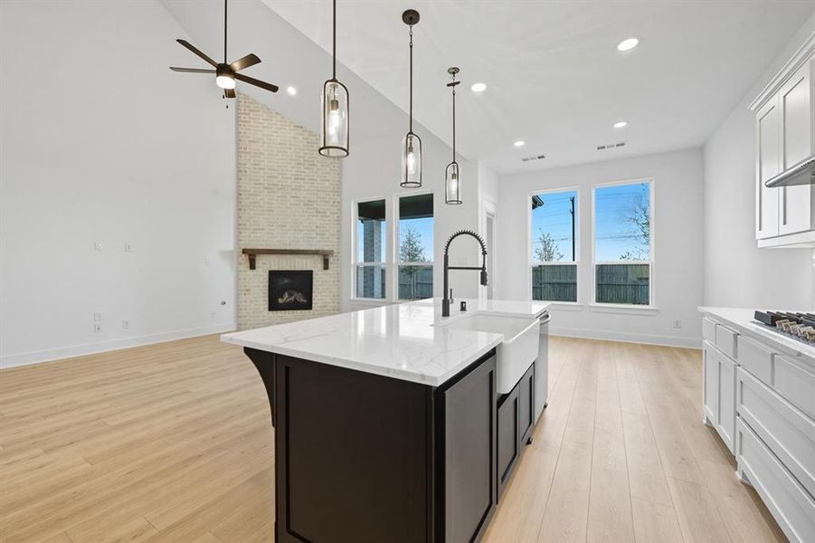 Furnished interior view inside a new home in Pecan Square: 50ft. lots, Northlake (Image 11). Furnished interior view inside a new home in Pecan Square: 50ft. lots, Northlake (Image 11).