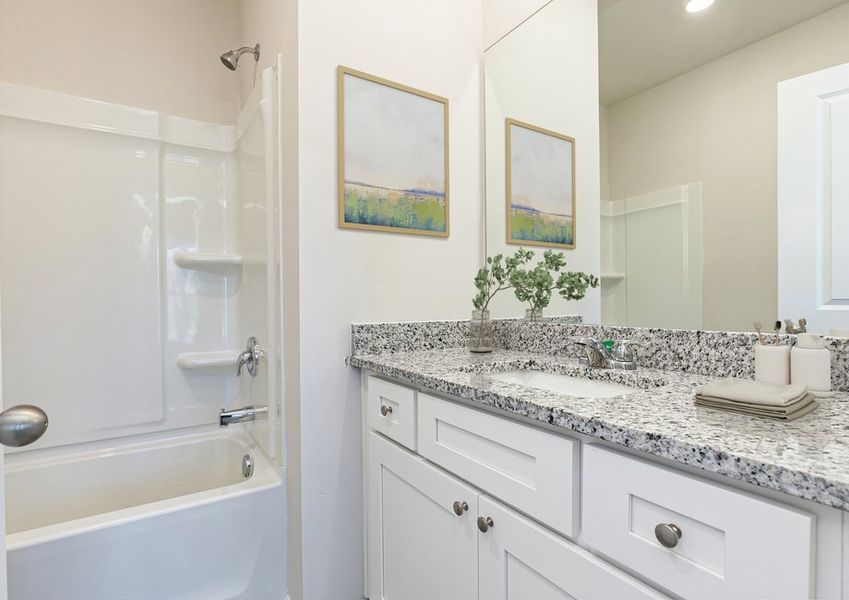 Get ready for your day in the master bedroom