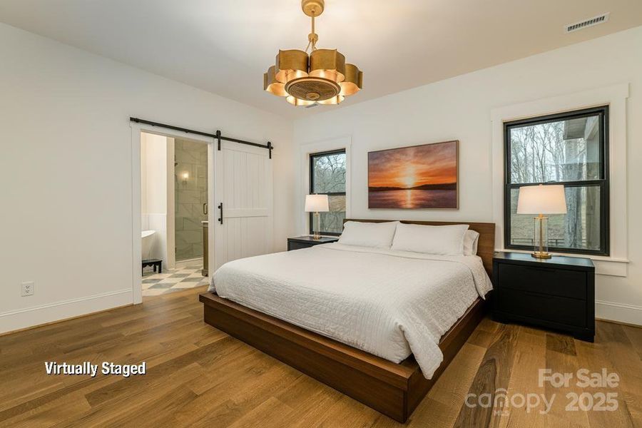 Furnished interior view inside a new home in , Cleveland (Image 10).