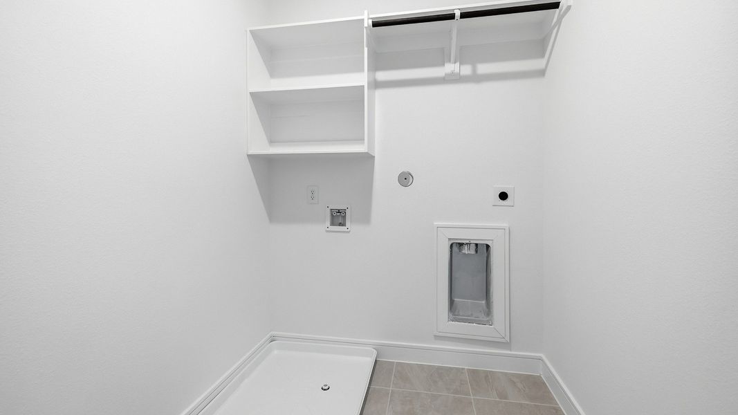 Representative furnished interior of a home built from the Paloma by Brightland Homes in Bridgeland Central, Cypress (Image 23).