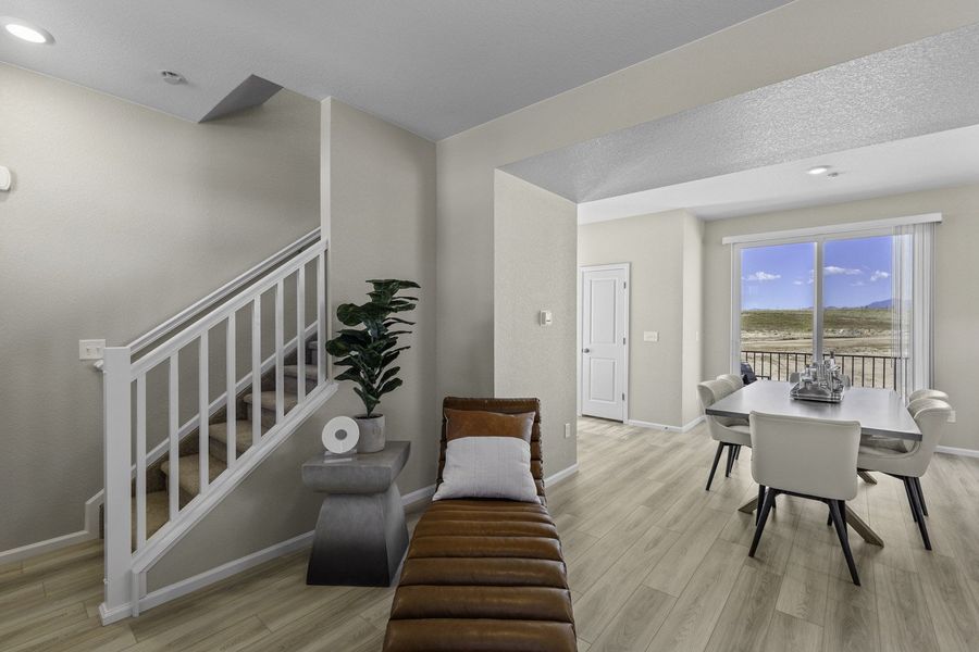 Furnished interior view inside a new home in Muegge Farms, Bennett (Image 15). Furnished interior view inside a new home in Muegge Farms, Bennett (Image 15).