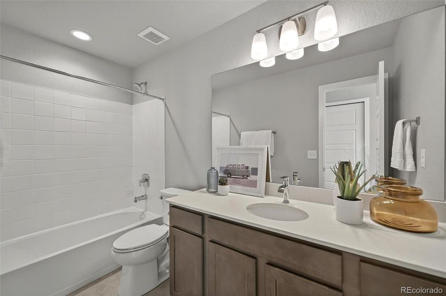 Furnished interior view inside a new home in , Colorado Springs (Image 8). Furnished interior view inside a new home in , Colorado Springs (Image 8).